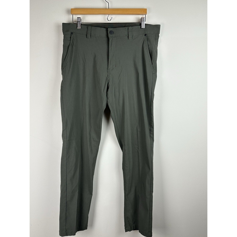 Weatherproof Vintage Mens Green Tech‎ Pants 36x31 Straight Leg W2S800